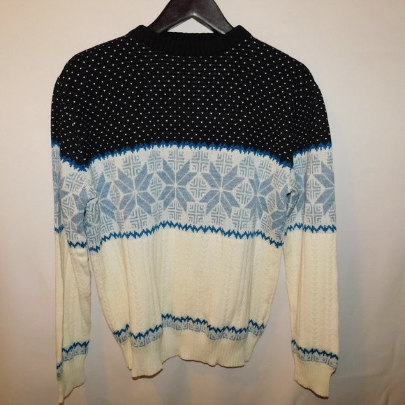 Rob Winter Vintage Sweater Snowflake Ski Snow - Picture 1 of 6